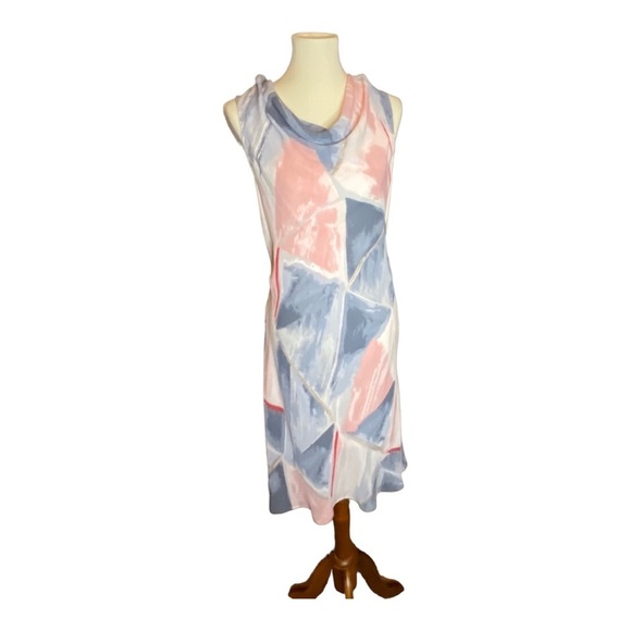 NIC + Zoe Abstract Cowl Neck MIDI Dress - Picture 1 of 8